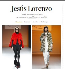 Jesús Lorenzo Otoño-Invierno 2015/2016 Mercedes-Benz Fashion Week Madrid